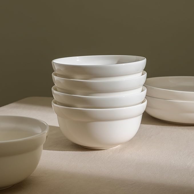 Stone Lain Virtuo 12-Piece Dinnerware Set Porcelain, White