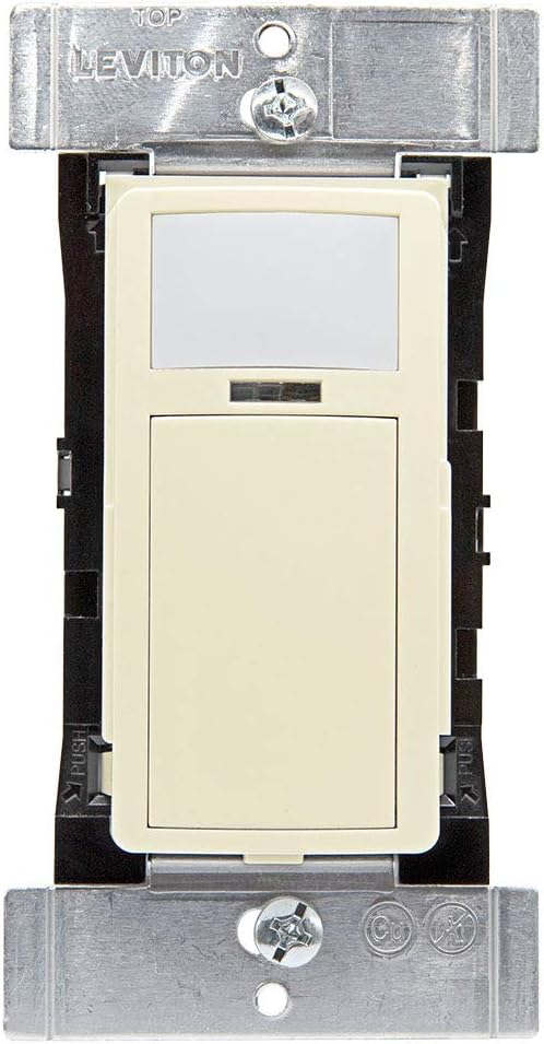 Leviton Wallbox Occupancy Sensor/Vacancy Sensor with Nightlight, Ivory