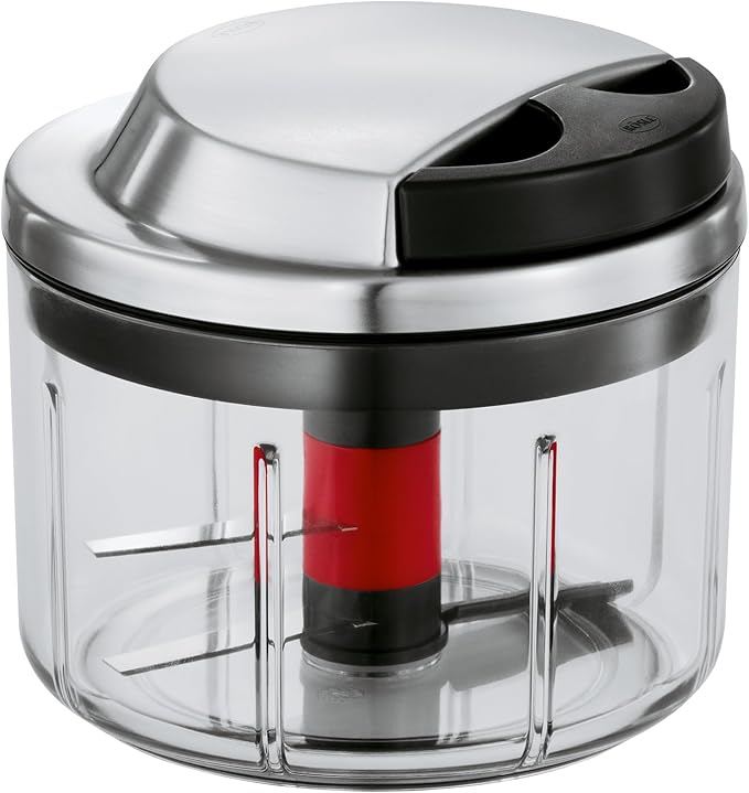 Rosle Manual Pull-Start Food Processor Multi Cutter & Salad Spinner Basket