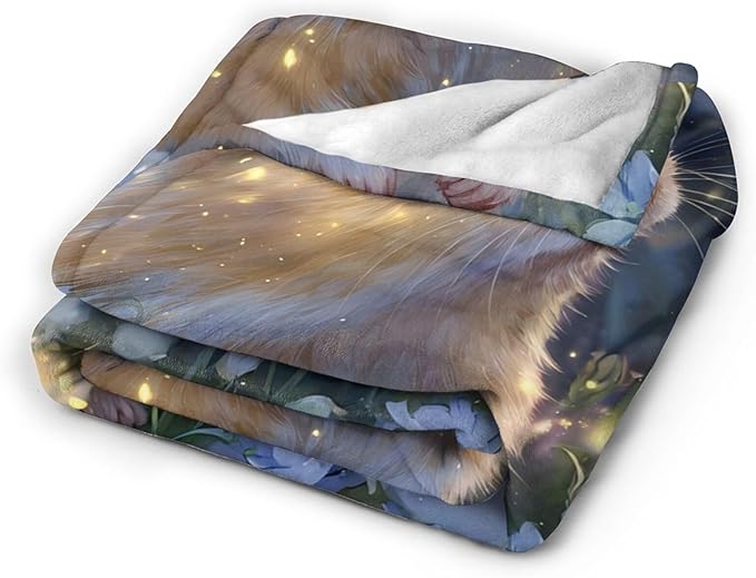 Hamster Blanket Gifts for Girls Boys Guinea Pig Lover Throw Cozy Plush Fleece Flannel Lightweight Fuzzy Blankets for Women Men 50"X40"