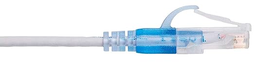 Monoprice Cat6A 25ft White 10-Pk Patch Cable UTP 30AWG 10G Pure Bare Copper Snagless RJ45 SlimRun Series Ethernet Cable