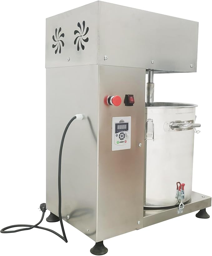 Electric Meat Vegetable Mixer 43L Commercial Stuffing Mixer Stainless Steel Multifunctional Stirring Machine Various Fillings Mixing for Sausage Meat Dumpling Pie Meatball 0-200r/min 220V