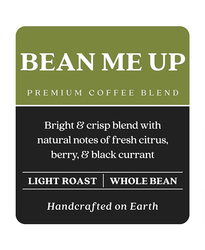 Copper Moon Single Serve Coffee Pods for Keurig K-Cup Brewers, Light Roast, Bean Me Up Blend, 12 Count
