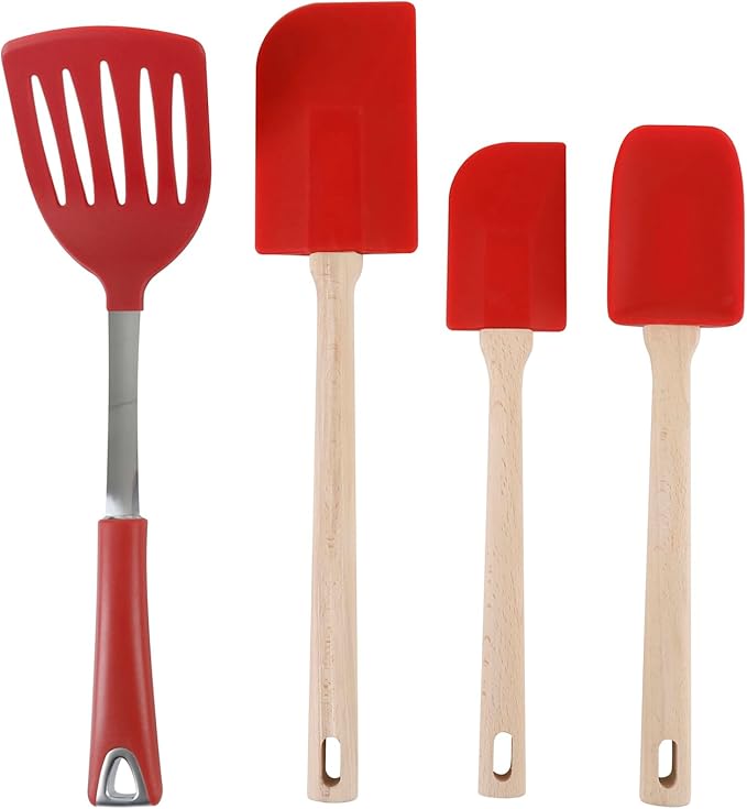 Martha Stewart 10 Piece Tools and Gadget Set W/Ceramic Crock - Red