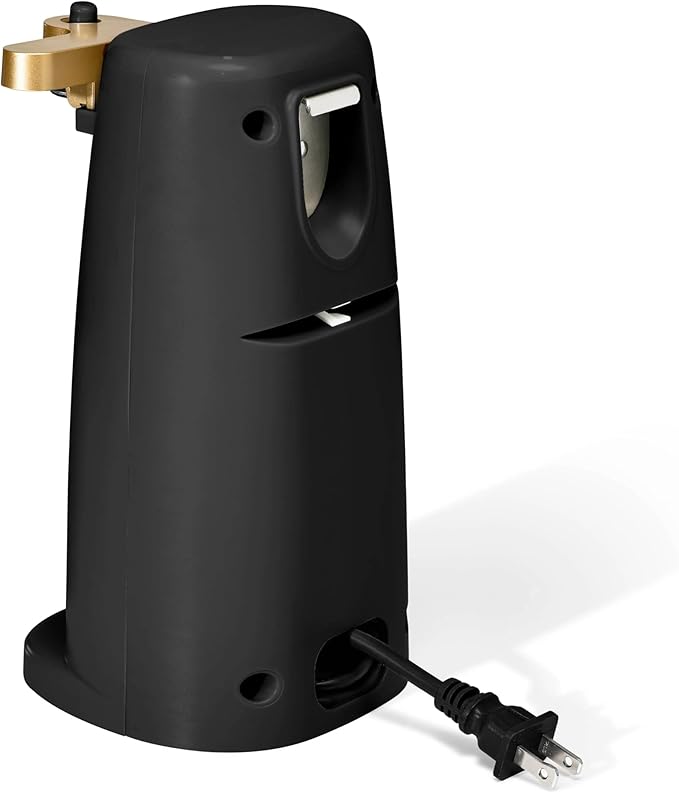 Beautiful Electric Can Opener, Stainless Steel Blade, Magnetic Lid, Auto-Turn Safety, Knife Sharpener & Bottle Opener, Cord Storage - Drew Barrymore Kitchen (Black Sesame)