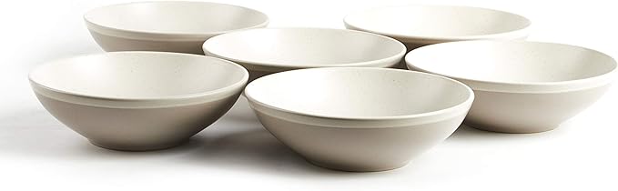 Rock Ridge Speckled Stoneware Dinnerware Set (18pc Set, Sands and Ivory)
