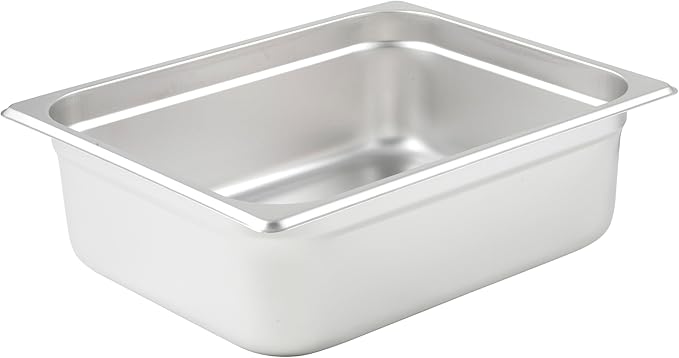 Winco Anti-Jamming Steam Pan, Half-Size x 4-Inch, Standard Weight