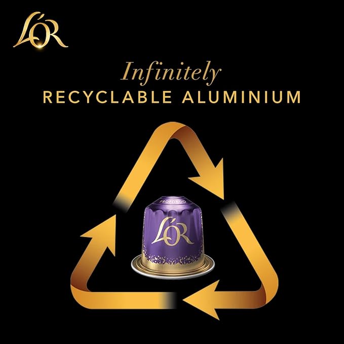 L'OR Espresso Capsules, 10 Count Ristretto, Single-Serve Aluminum Coffee Capsules Compatible with the L'OR BARISTA System & *Nespresso Original Machines, 10 Count (Pack of 1)