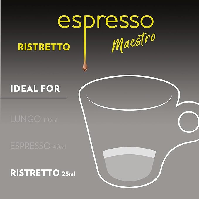 Lavazza Lavazza Ristretto Noble Dark Roast Coffee Capsules Compatible with Nespresso Original Machines, Ristretto, 10 Count (Pack of 6)