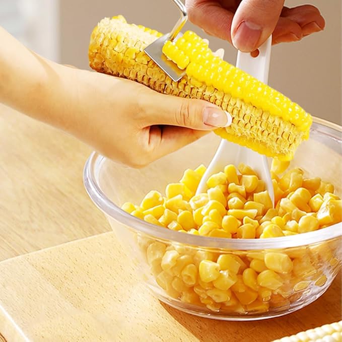 Easy Clean Corn Cob Peeler, 2026 Upgraded Long Handle Stainless Steel Upgrade Corn Stripping Tool for Home Kitchen Gadget (3)