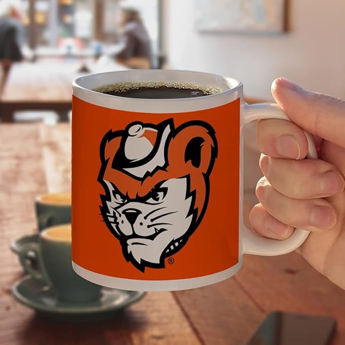 Sam Houston State Bearkats Logo Ceramic Coffee Mug, Novelty Gift Mugs for Coffee, Tea and Hot Drinks, 11oz, White