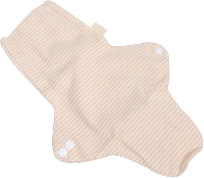UPKOCH 2pcs Reusable Washable Menstrual Pads Cotton Panty Liners for Women Portable Absorbent Sanitary Towels Foldable Eco-Friendly for Travel and Daily Use