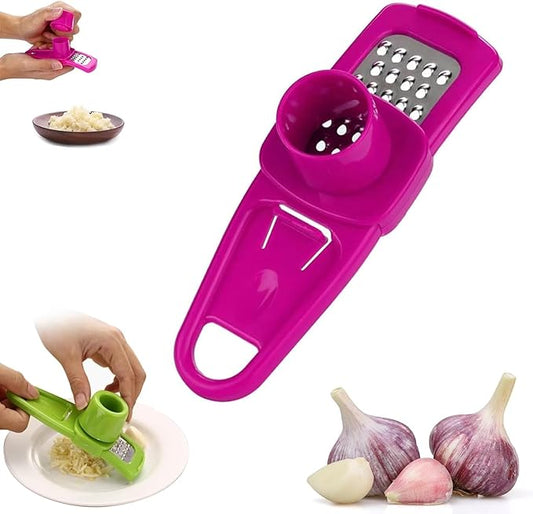 Red Hand Garlic Grinder-Small Hand Grinder for Garlic, 2024 New Hand Press Garlic Chopper, Hand Pepper Grinder, Garlic Press Hand Specialty Tools Kitchen and Dining, 1