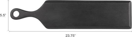 Bloomingville Acacia Wood Cheese and Cutting Board with Round Opening on Handle, Black