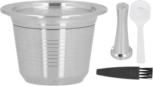 Reusable Coffee Pods, Stainless Steel Refillable Coffee Capsule, Capsule Pod Filter Cup Replacement for Coffee Machines Parts