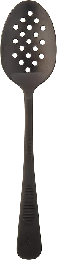 Mercer Culinary 18-8 Stainless Steel Plating Spoon, 7-7/8 Inch, Matte Black