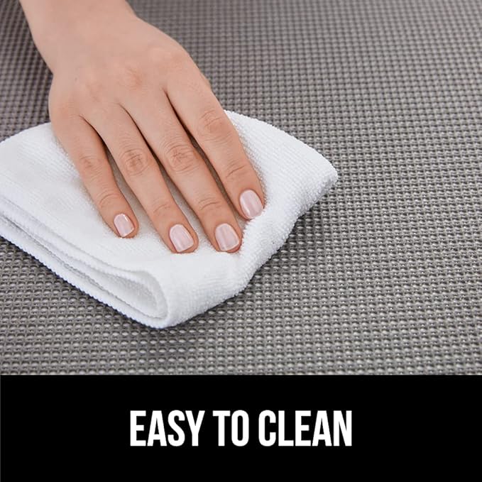 GORILLA GRIP powerGRIP Drawer Shelf and Cabinet Liner, Thick Strong Hold, Non-Adhesive Liners Protect Kitchen Cabinets and Cupboard, Bathroom Drawers, Easy Install, Breathable Mat, 20" x20', Gray