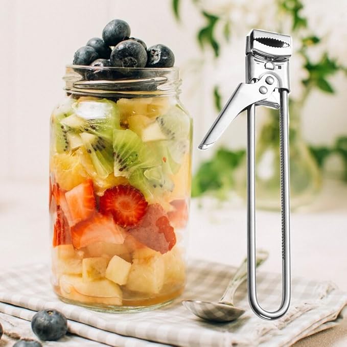 Adjustable Multifunction Bottle Cap Opener Stainless Steel Lids Off Jar Opener, 2025 Upgrade Adjustable Multifunctional Stainless Steel Can Opener Jar Opener for Weak Hands Seniors (2)
