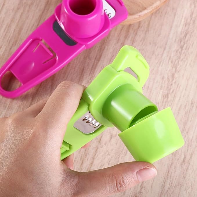 Green Multifunction Ginger Grater Tool Mini Grater Nutmeg Grinder Garlic, Kitchen Manual Fruit Vegetable Nuts Chopper Grinder Garlic Presses Kitchen Utensils and Gadgets, Graters