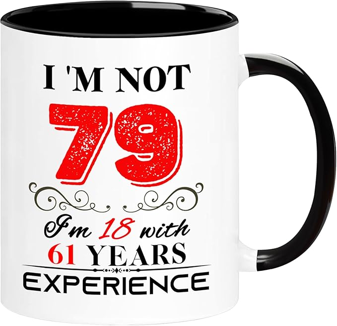 1946 79th Birthday Mug for Women Men, Turning 79 Year Old Birthday Gifts for Mom, Dad, Grandma, Grandpa, Wife, Husband, Daughter, Sister, Best Friends, Coworkers, Her, Him, 11oz Coffee Cup