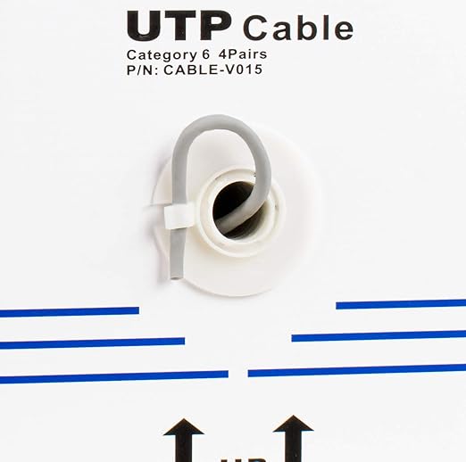 VIVO Gray 250ft Bulk Cat6, CCA Ethernet Cable, 23 AWG, UTP Pull Box, Cat-6 Wire, Indoor, Network Installations CABLE-V015
