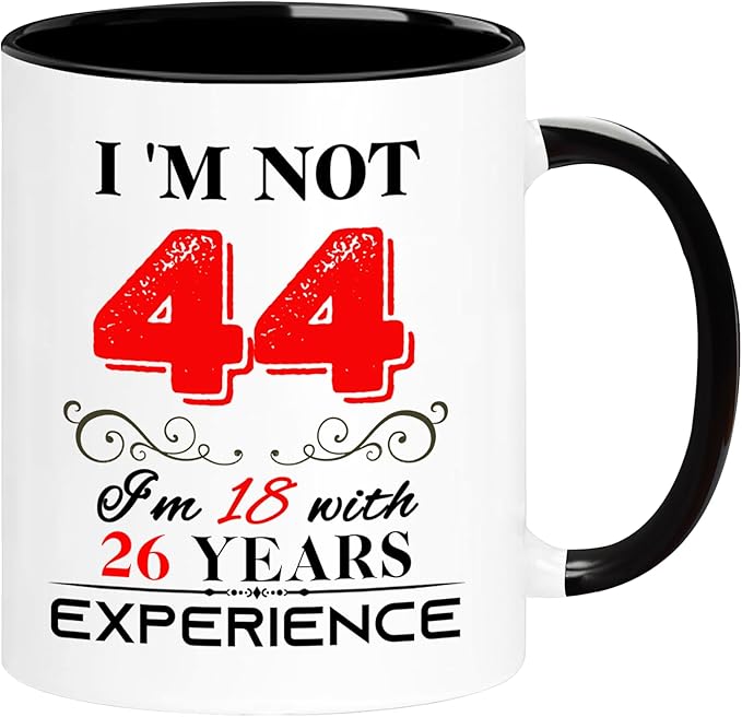 1981 44th Birthday Mug for Women Men, Turning 44 Year Old Birthday Gifts for Mom, Dad, Grandma, Grandpa, Wife, Husband, Daughter, Sister, Best Friends, Coworkers, Her, Him, 11oz Coffee Cup