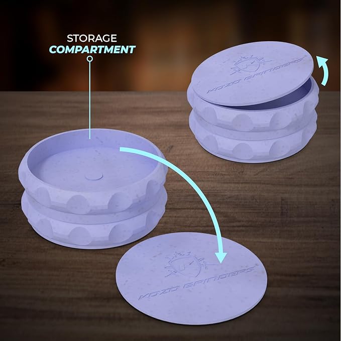 2.5" Grinder 2-Piece Strong Grip (Blue)