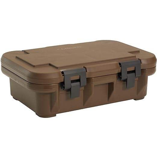Cambro Insulated Food Pan Carrier - 4 Inch Deep Hotbox and Food Warmer for Catering & Transport - Top Load S-Series (Brown)