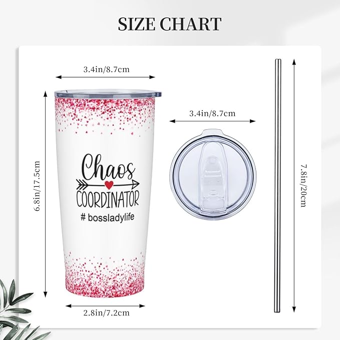 Boss Lady Gifts for Women, Bosses Day Gifts for Women, Unique Birthday Gift for Boss Female, Best Female bosses Ever Gift 20oz Tumbler
