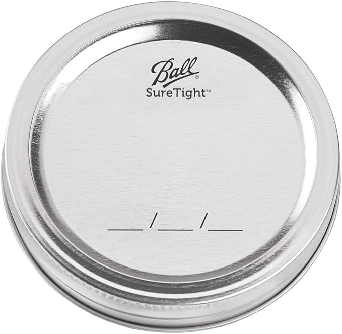 Ball Regular Mouth Easy Label Glass Mason Jars with Lids and Bands, Used for Canning, Pickling, Juice, Jam, Jelly, Pint Size 16 Ounce (Pack of 3)