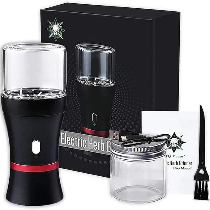 Upgraded Mini Electric Grinder Spice Smart Herb 1100 mAh with 50ml Jar,Easy to Carry (big)