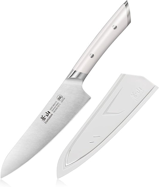 Cangshan HELENA Series 5.5-Inch Prep Utility Knife, Forged German Steel (White)