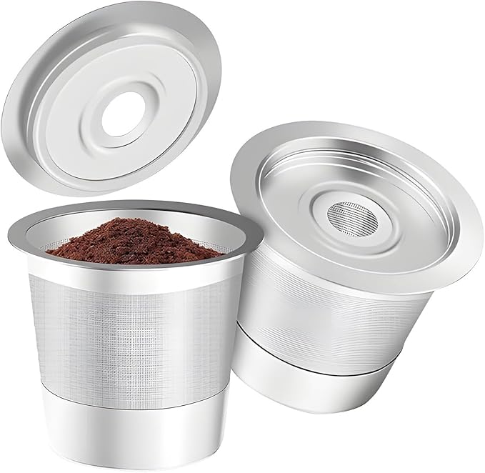 Reusable K Cups Stainless Steel Coffee Capsuled Cup Refillable Coffees Capsuled K Cups Filter Accessories Universals Reusable Pods