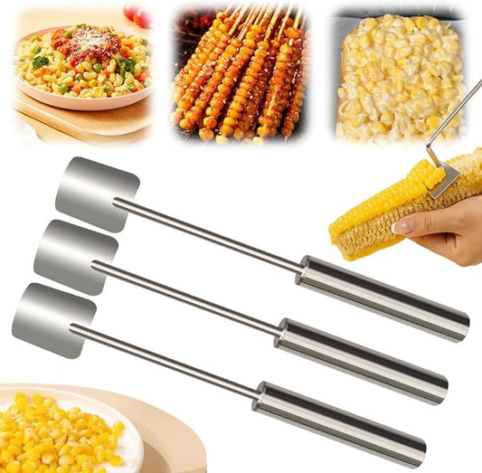 Easy Clean Corn Cob Peeler, 2026 Upgraded Long Handle Stainless Steel Upgrade Corn Stripping Tool for Home Kitchen Gadget (3)