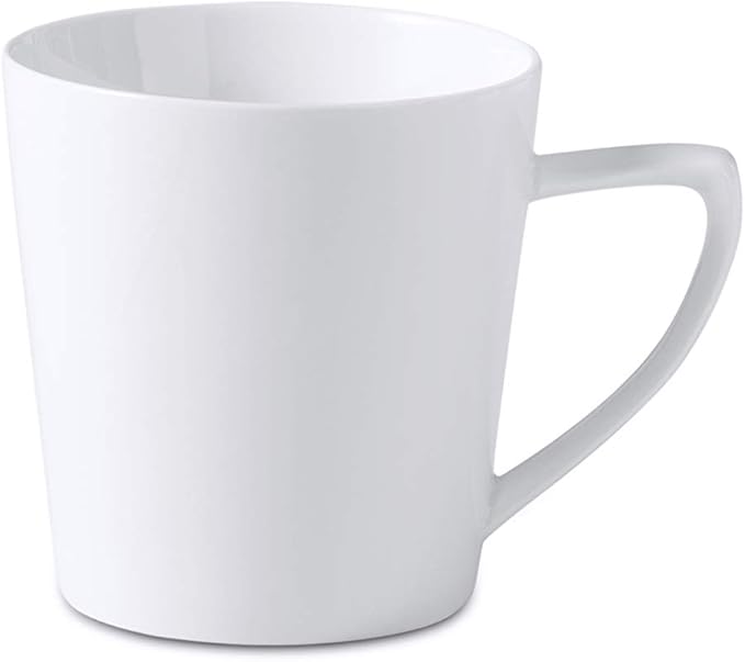 Bone China Cone Shape, Elegance White 16pc Dinnerware Set