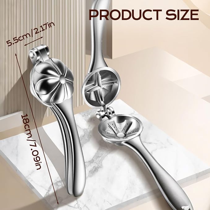 Chestnut Cutter Tool, Aluminum Alloy Chestnut Peeler with Ergonomic Handle, Multifunction Chestnuts Peeler Nutcracker Opener Clip, for Hazelnut Walnut Pistachio Macadamia Kitchen Nut Opener Tool (1)