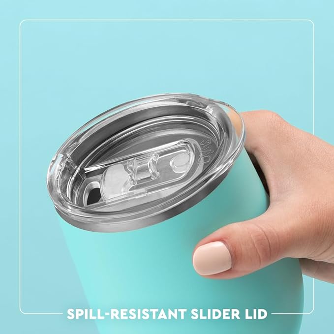 Swig Life 12oz Wine Tumbler with Lid, Stainless Steel, Dishwasher Safe, Portable, Triple Insulated Wine Tumbler (Star Spangled)