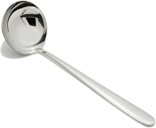 Fortessa Grand City 18/10 Stainless Steel Flatware 11.8-Inch Soup Ladle, Large