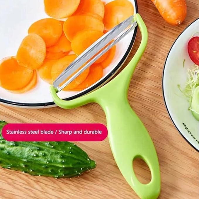 Green Cabbage Shredder, Vegetable Cutter Cabbage Slicer, Stainless Steel Fruit Vegetable Potato Peeler Cabbage Graters Kitchen Must Have for Home Restaurants, Peelers (18 x 12cm)