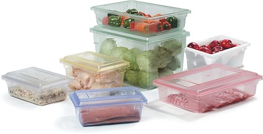 Carlisle FoodService Products 10622C14 StorPlus Color-Coded Food Box Storage Container Only, 12.5 Gallon, 26" x 18" x 9", Blue (Pack of 4)