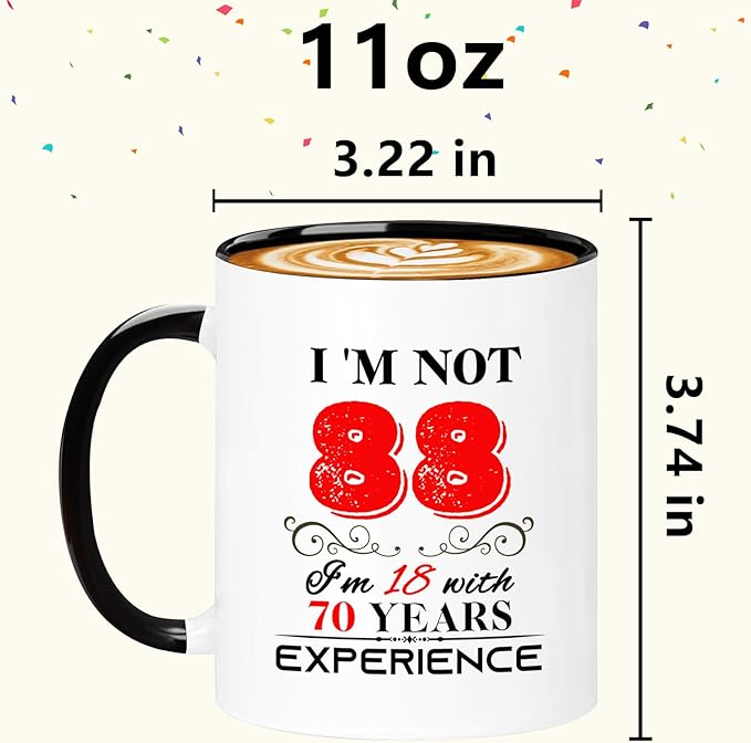 1937 88th Birthday Mug for Women Men, Turning 88 Year Old Birthday Gifts for Mom, Dad, Grandma, Grandpa, Wife, Husband, Daughter, Sister, Best Friends, Coworkers, Her, Him, 11oz Coffee Cup
