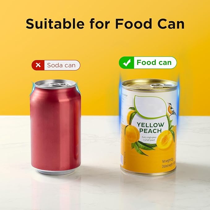 Automatic Electric Can Opener Red – Hands-Free, One-Touch Can Opening for Seniors, Arthritis-Friendly, Smooth Edge, Battery Operated, Safe Compact Kitchen Gadget for Home Use.