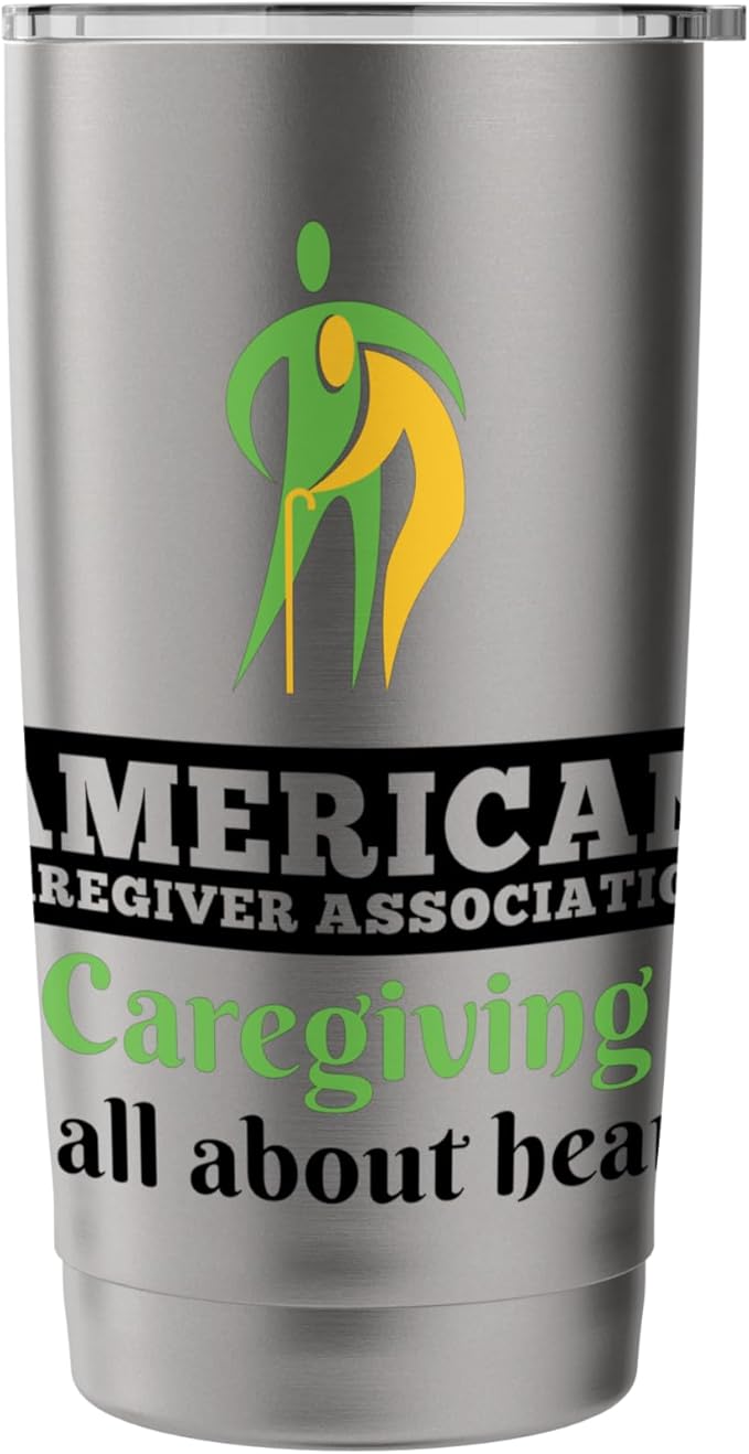 Caregiving Is All About Heart (Official ACA Merch) Stainless Steel Insulated Tumbler
