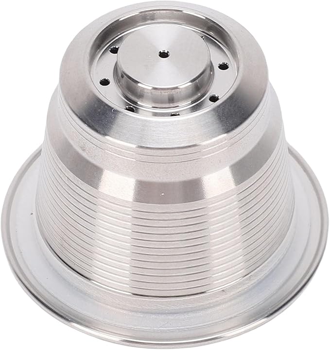 VBESTLIFE Reusable Coffee Pod, 304 Stainless Steel Reusable Metal Coffee Pod Refillable Filter Cup with Brush and Spoon