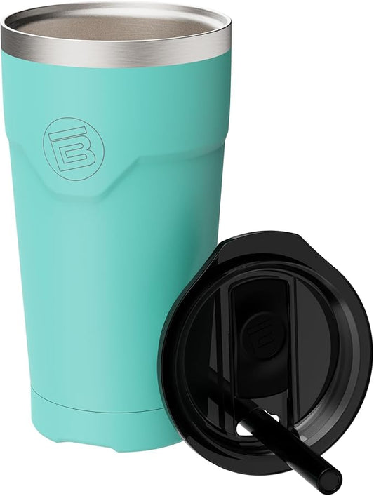 BOTE MagnePod Drinkware Insulated Drink Tumbler includes Lid with Straw Magnetically attaches to Compatible SUPs Kayaks Floats Hangouts 20 oz Multiple Colors