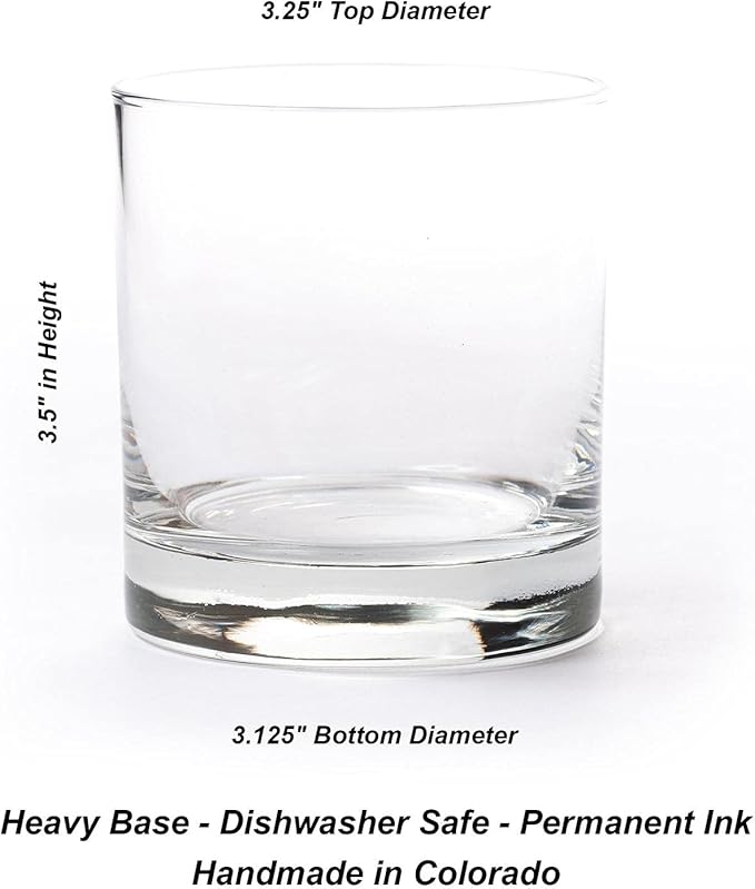 Black Lantern Yosemite National Park Whiskey Glasses - Topographic Map Tumbler Glass Set - Two 11oz. Rock Glasses