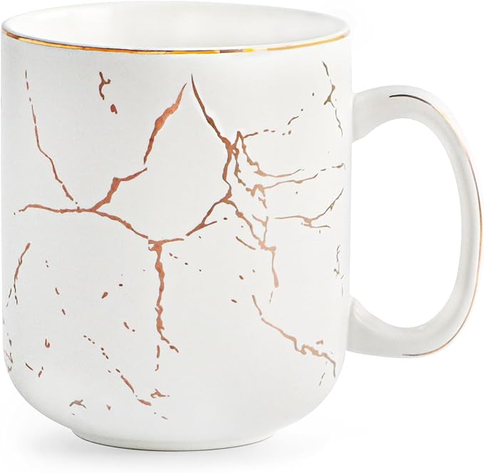 harebe 22 OZ Ceramic Extra Large White Coffee Mug with Handle,Oversized Hot Tall Latte Mugs,Dishwasher Safe Big Capacity Giant Mug for Men Women