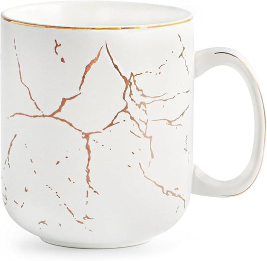 harebe 22 OZ Ceramic Extra Large White Coffee Mug with Handle,Oversized Hot Tall Latte Mugs,Dishwasher Safe Big Capacity Giant Mug for Men Women