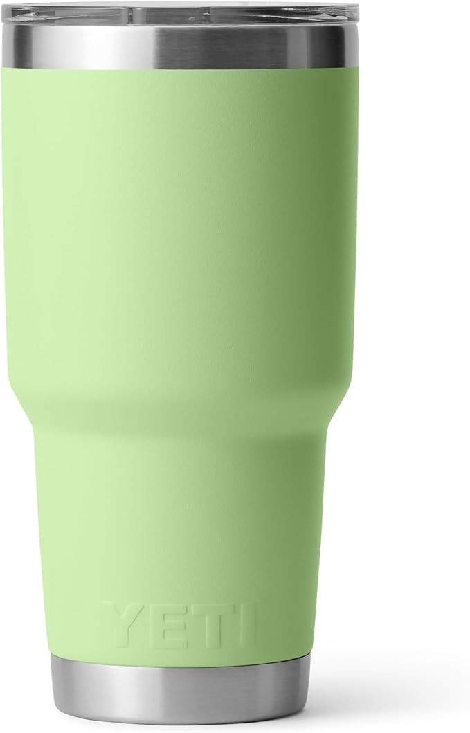 YETI Rambler 30 oz Tumbler, Stainless Steel, Vacuum Insulated with MagSlider Lid, Key Lime