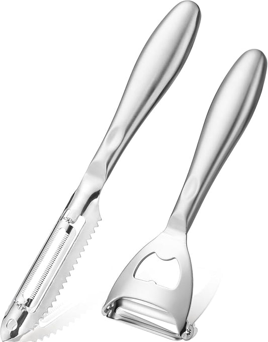 Potato Peelers Set Stainless Steel Peeler,Y-Shaped and I-Shaped Peelers,Vegetable Carrot Fruit Peelers for Home kitchen